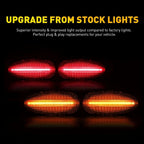 Set of 4 LED Side Fender Marker Lights for Chevrolet Silverado 2500HD 3500HD (2001–2014)