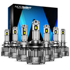 2X 9005 9006 H11 H4 36000LM LED Headlight Bulbs Kit for