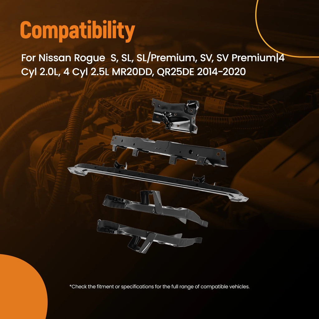 5PCS Support Bracket for Nissan Rogue 2.0L 2.5L (2014–2019) Left Right Upper Lower