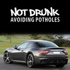 Silver KK Vinyl Not Drunk for Window Safety Warning Stickers (2-Pack)