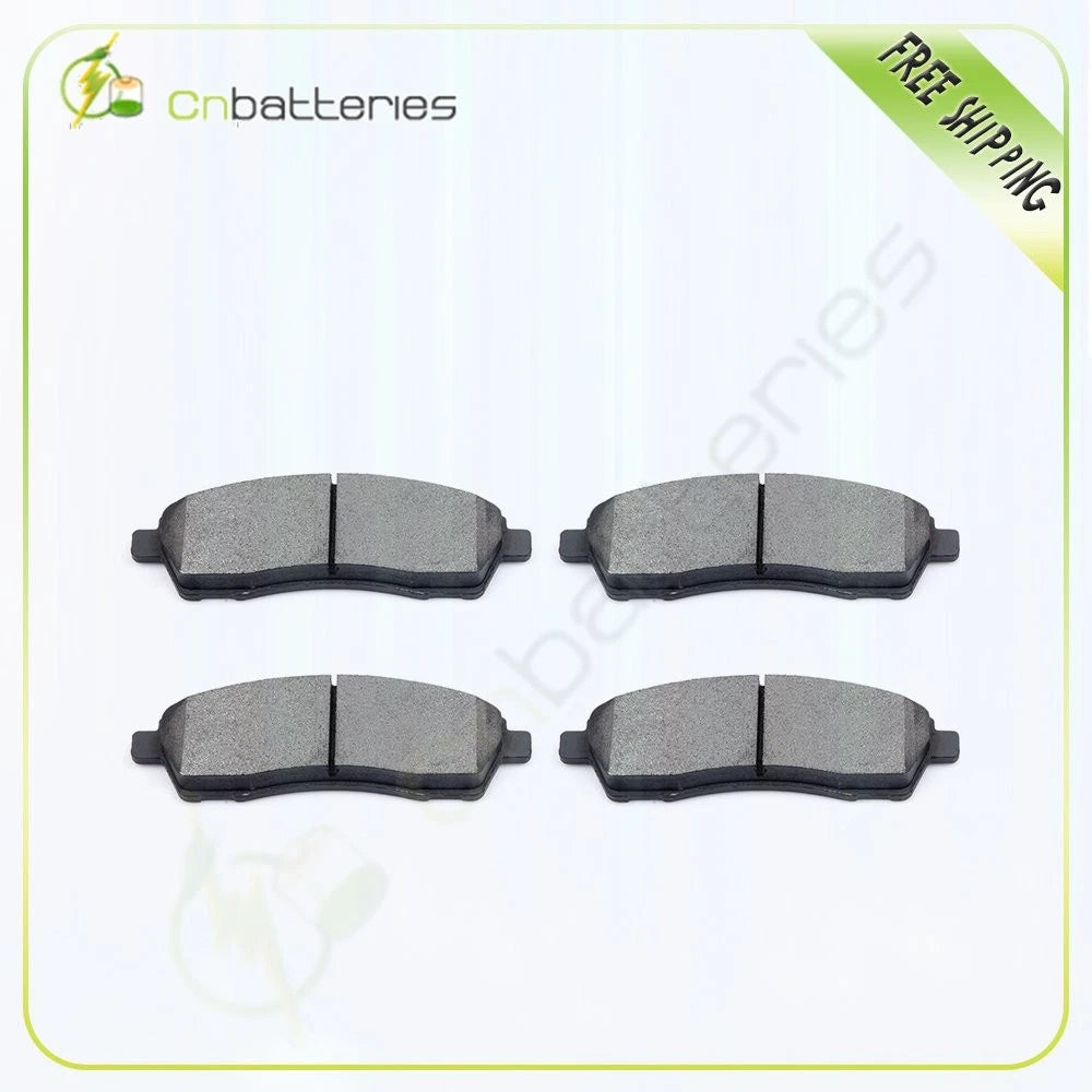Set of 4 Metallic Rear Brake Pads for Ford Excursion F-250 F-350 (1999–2005)