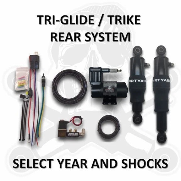 DIRTY AIR Rear TRI-GLIDE Air Shock for Harley Trike
