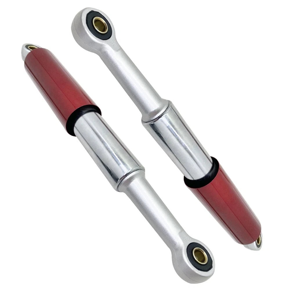 Set of 2 Red & Chrome Shocks for S65 CL/CT70 XL75 CL/CT/CM/S90 CM91 CT110 (345mm)
