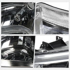 Upper Headlight Lamps for Chevy Silverado/Avalanche (2003–2006) Chrome Clear