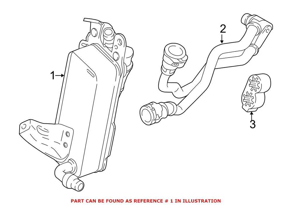 Automatic Transmission Oil Cooler for BMW (OEM 17218570062)