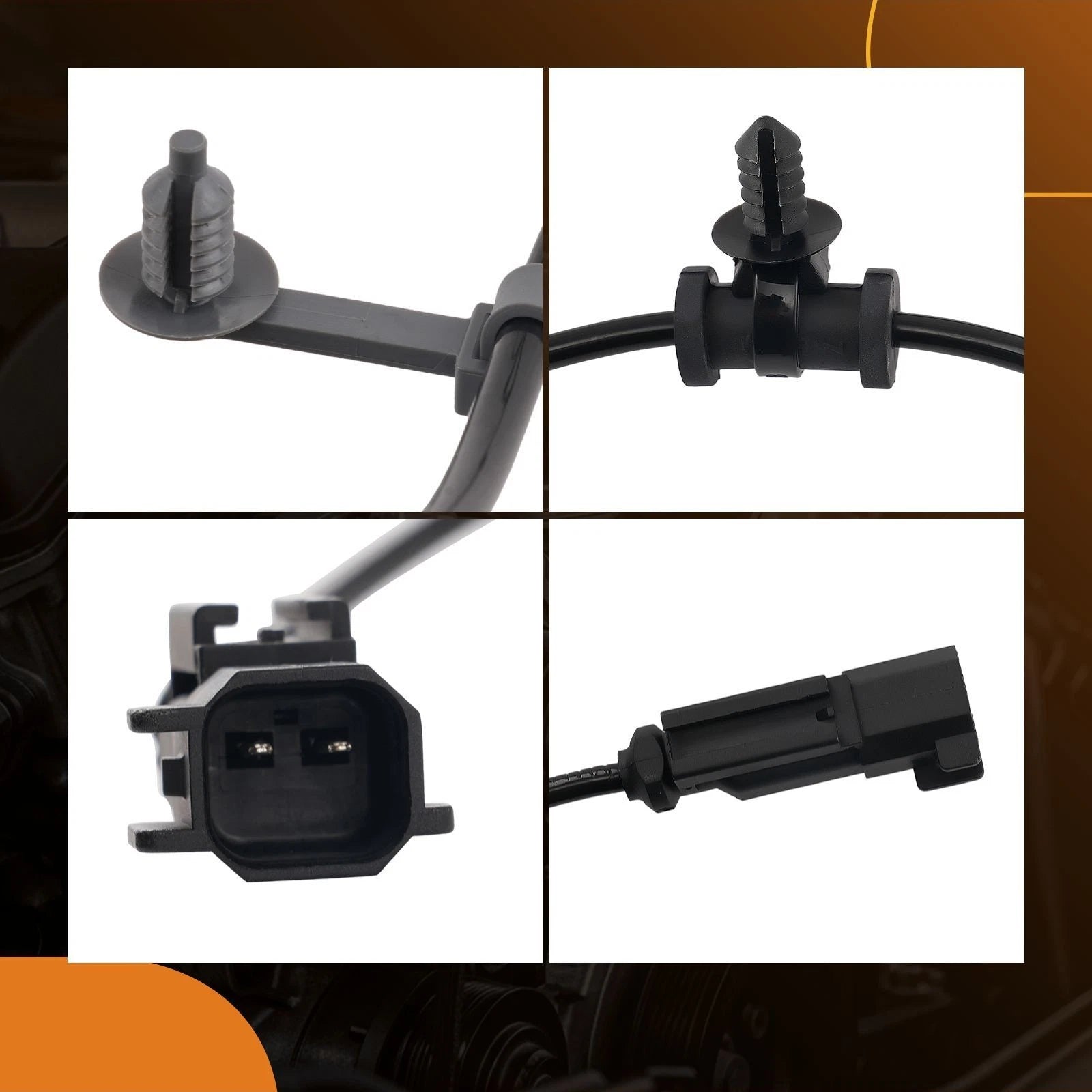 2PC ABS Wheel Speed Sensor for Ford Edge Lincoln MKX (2007-2018)