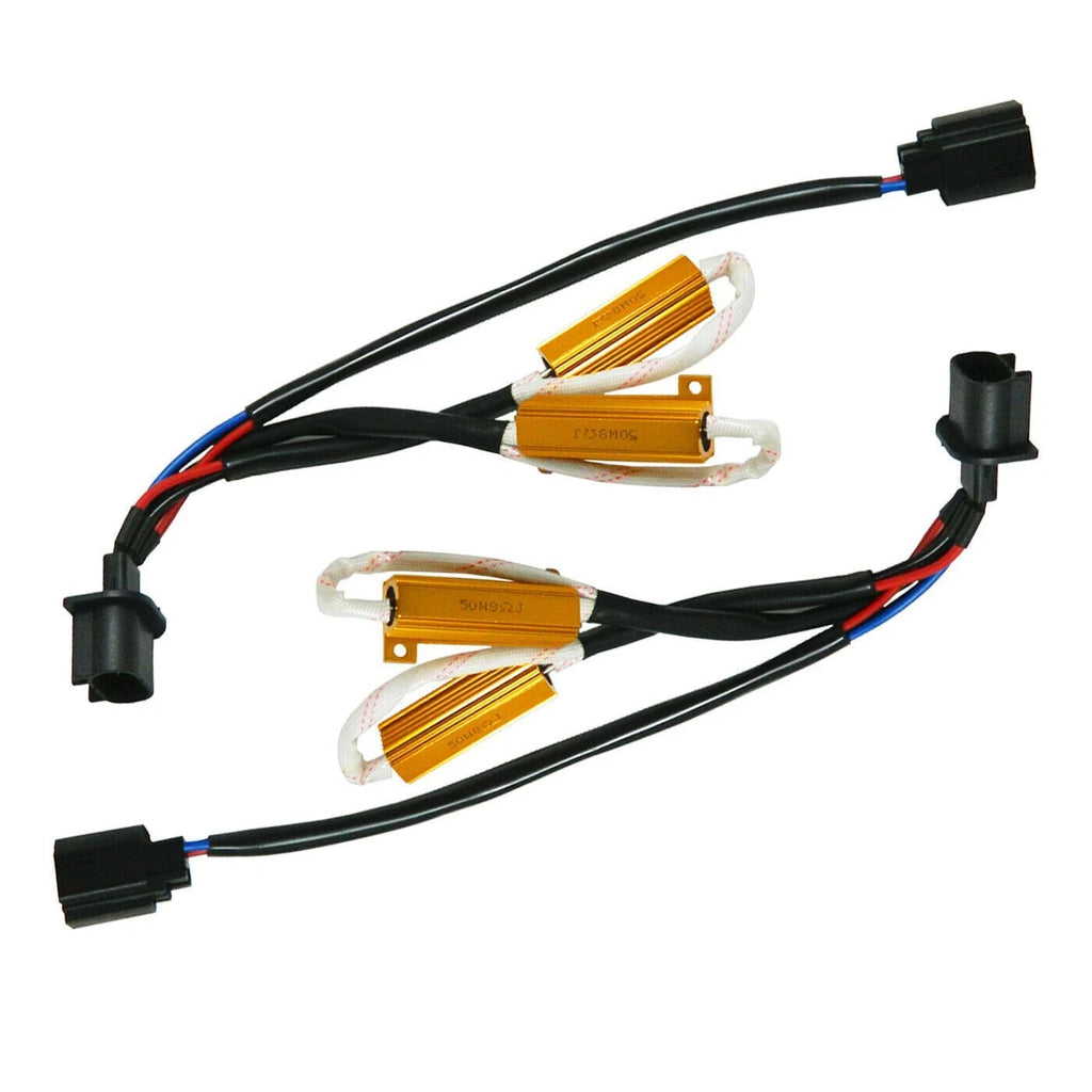 2x H13 9008 LED Load Resistor for Anti-Flicker Wiring Decoders (Error-Free)