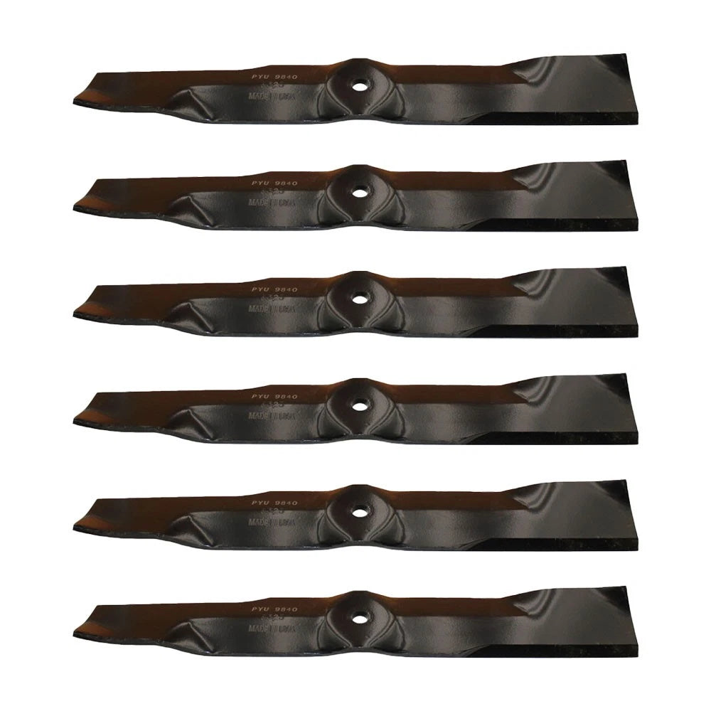 6 Pack Mower Blades for Grasshopper 320238 (Fits 52" Contour Blade)