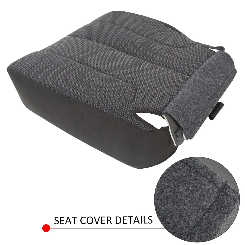Driver Bottom Cloth Seat Cover for Dodge Ram 1500 2500 (2002–2005) Dark Gray