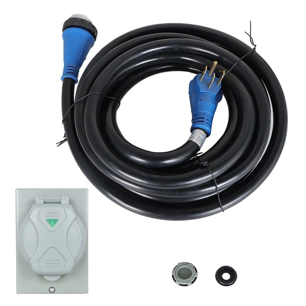 Power Inlet Box Combo Kit for Generator (30ft, 50 Amp)