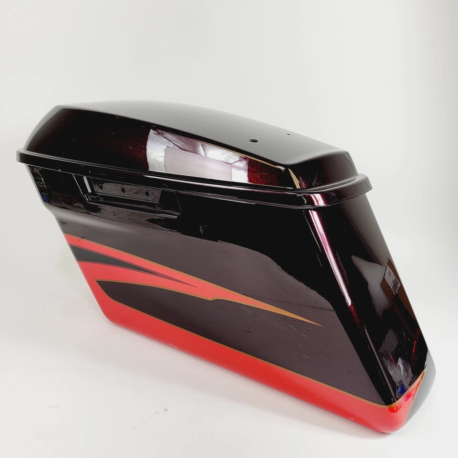 Left Saddlebag for Harley-Davidson FLHTKSE CVO (2017) - Black Garnet Electric Red Pearl