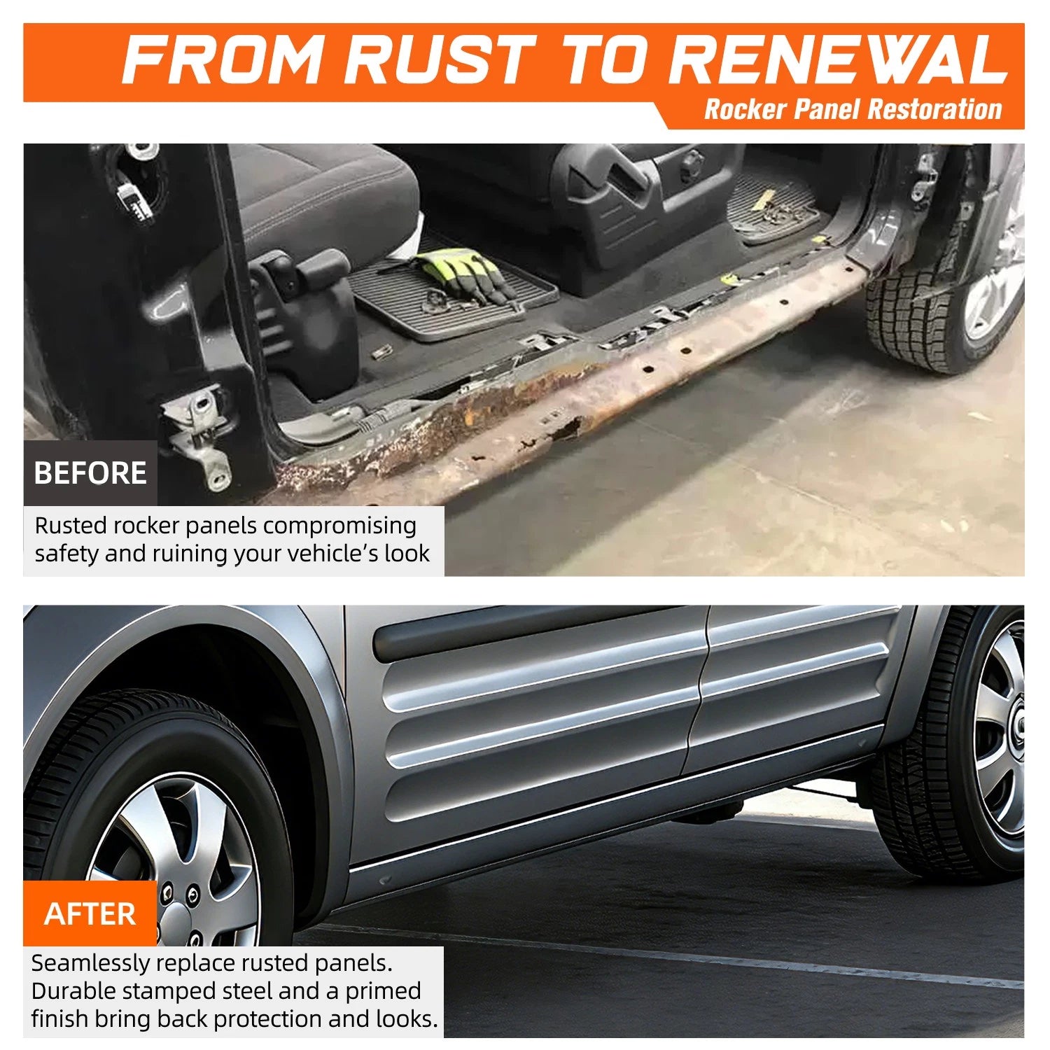 Weld On Outer Rocker Panels for Ford Transit Connect (2010–2013)