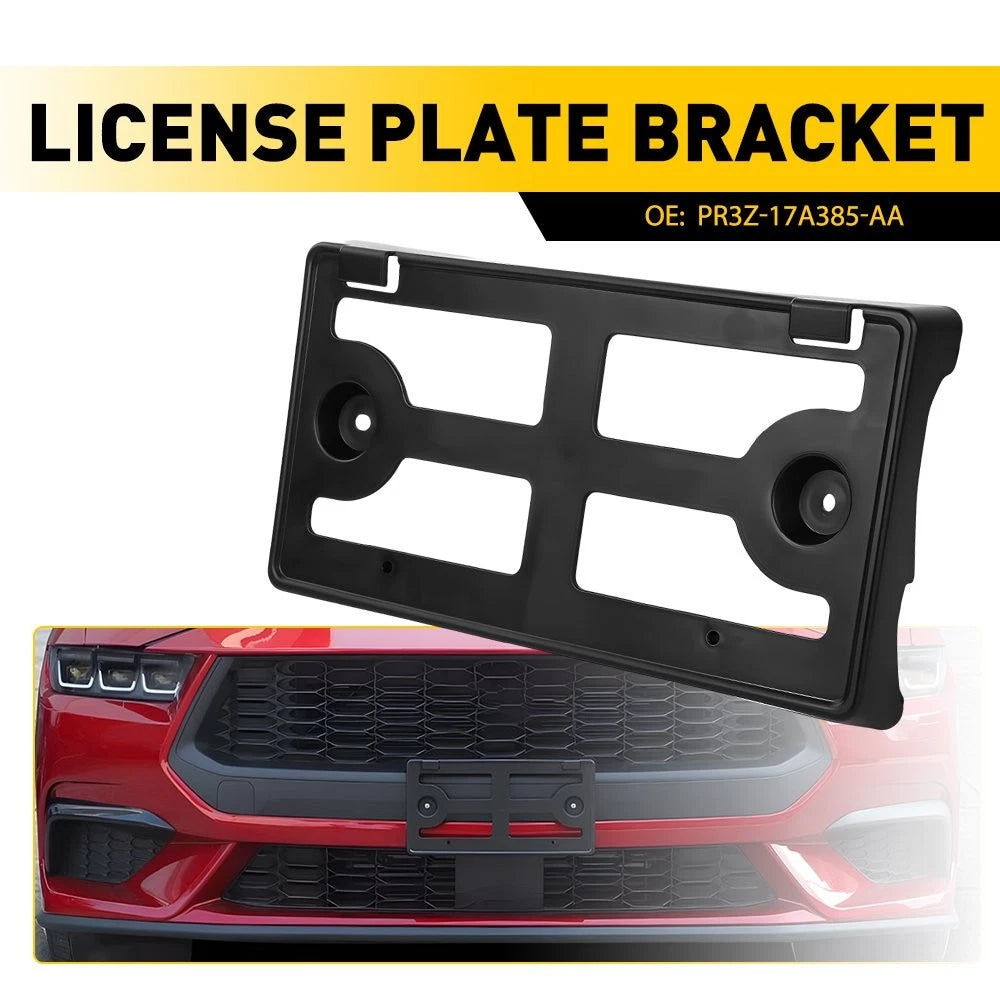 Front Bumper License Plate Mount Bracket for Ford Mustang (2024–2025) EXV