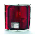 Replacement Driver Side Tail Light Lens/Housing w/Chrome Trim