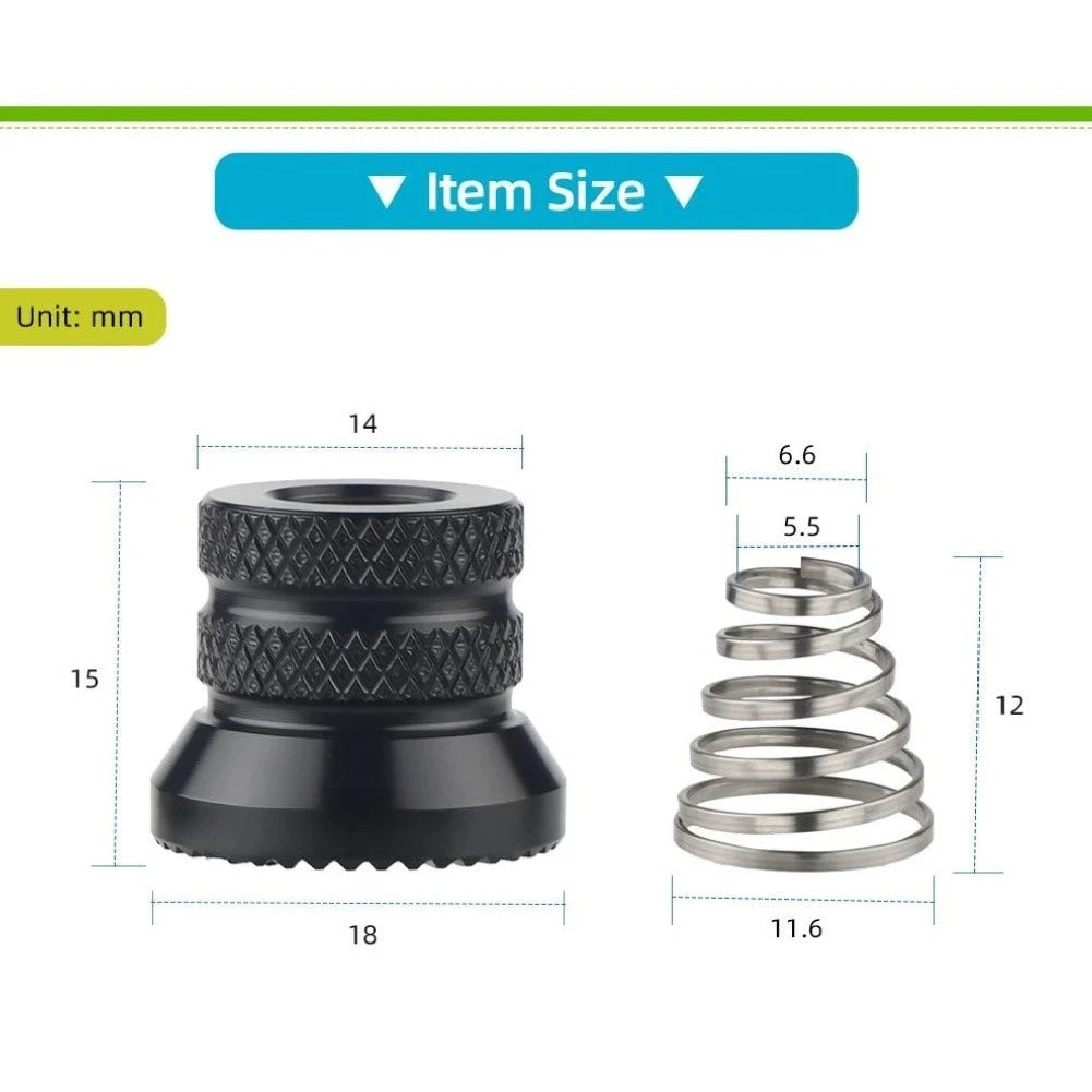 Quick Release Lever M5 Nut and Spring Set for Mountain Bike (Thru Axle)