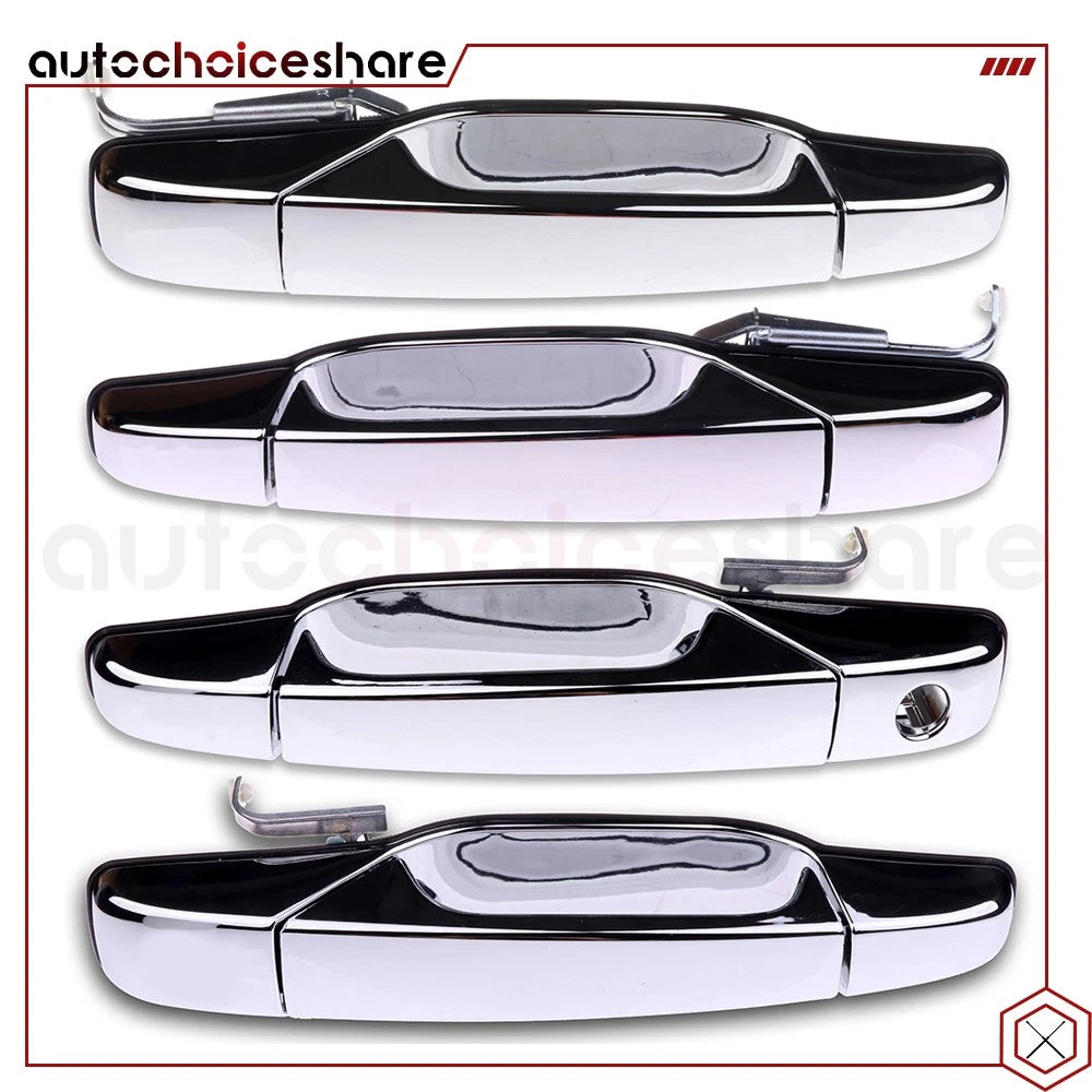 2X Exterior Door Handles for Chevy Silverado 1500 (2007–2013)