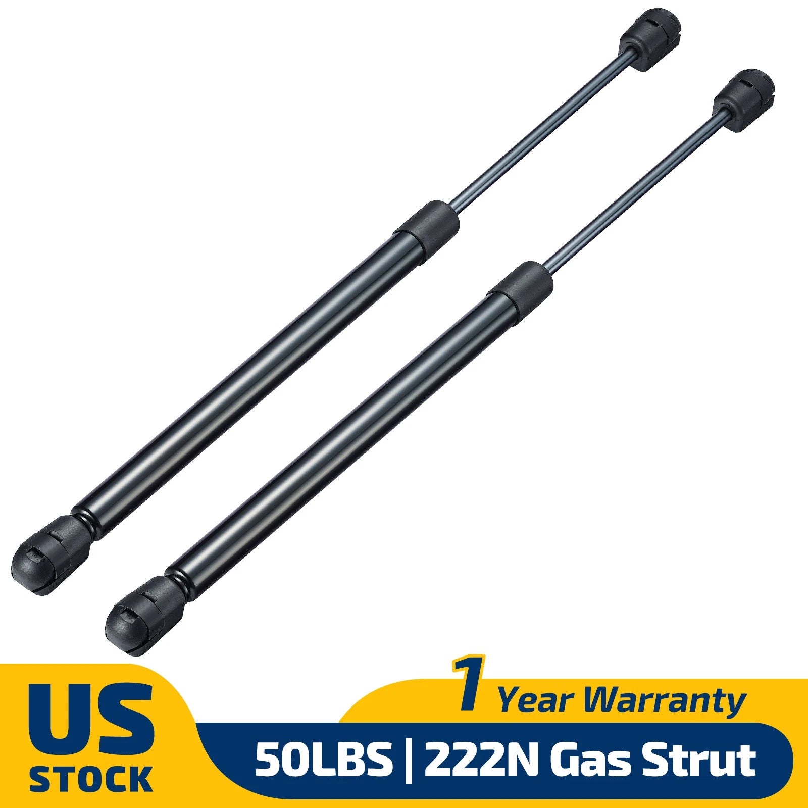 Gas Struts for Leer Camper Shell Topper Rear Window (15 Inch, 50 lbs)