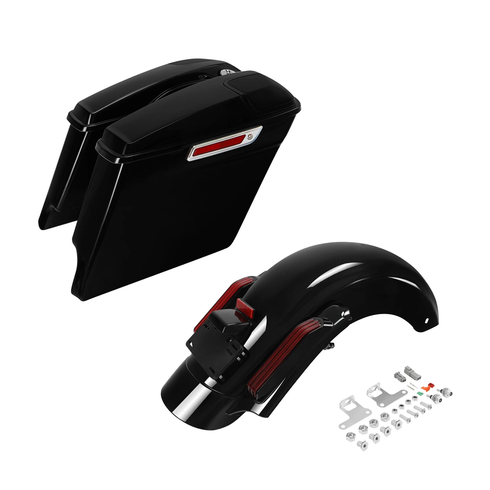 5" Extended Saddlebags for Harley Touring (2014–2023) - 5x7" Speaker Lid