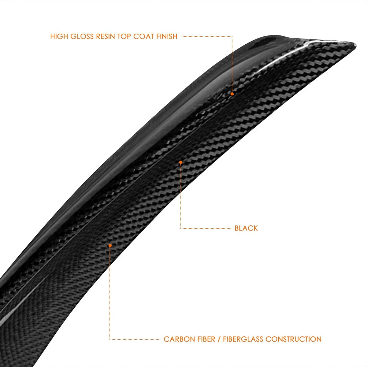 Carbon Fiber AMG-Style Trunk Lid Spoiler for Mercedes-Benz GLC Class (2016–2021)