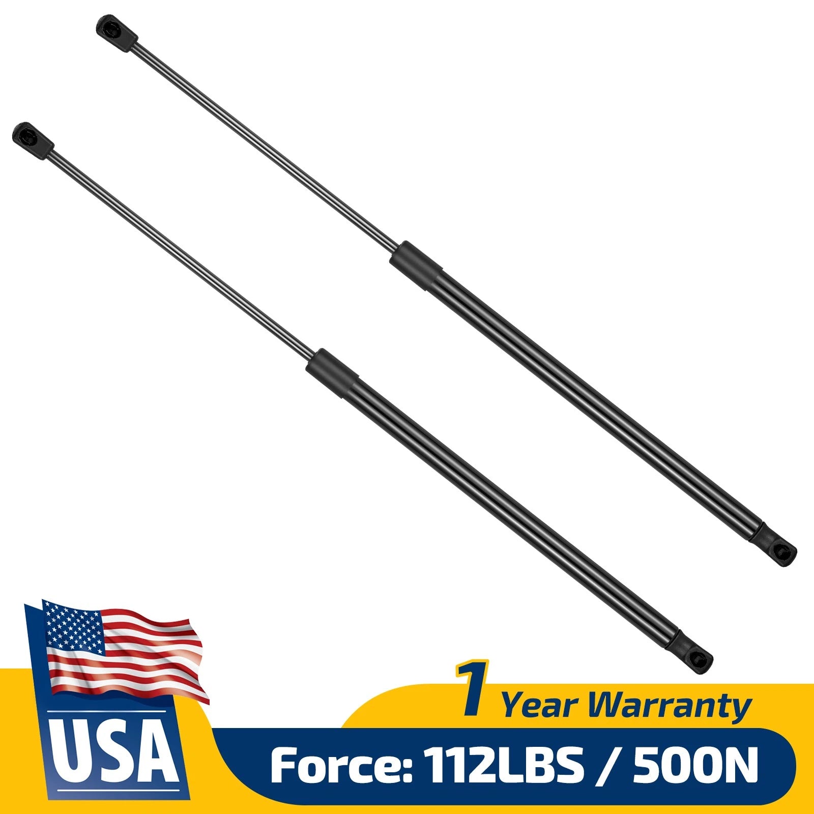 Set of 2 Gas Strut Shocks for Truck Camper Shell (C1615145, C1615146)