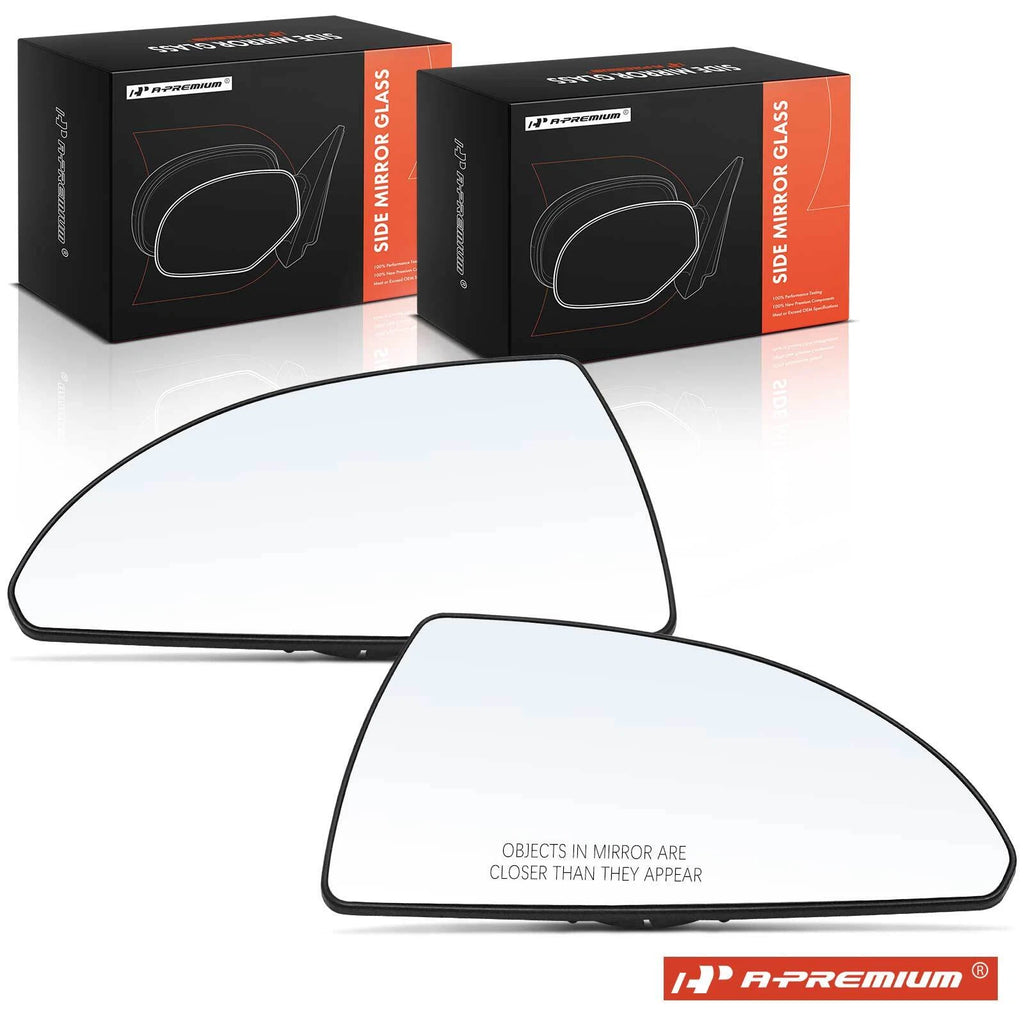 Pair Manual Mirror Glass for Chevrolet Impala, Monte Carlo (2006–2013)