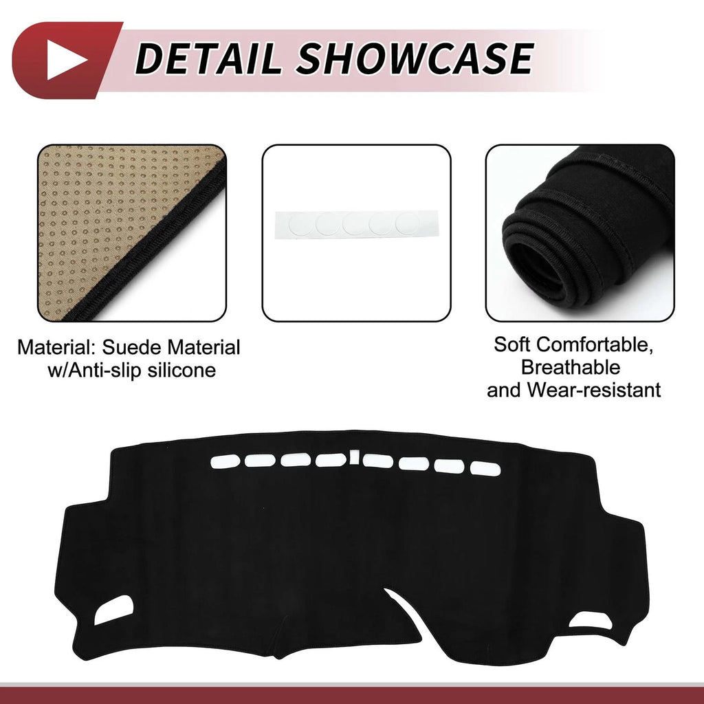 Dashboard Cover Mat for Honda Shuttle GK8-GK9 (2015–2024) Black Sun Protector