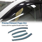 Set of 4 Window Deflectors for Ford Focus Sedan (2008–2011)