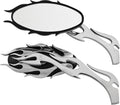 HardDrive Flame Side Mirrors for Harley Davidson XG & XL (2015–2023) Chrome