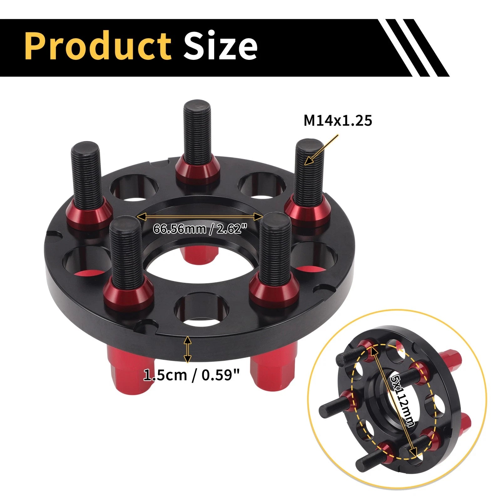2Pcs 5x112mm Wheel Spacers M14x1.25 for BMW Z4 G29 (2019–2020)