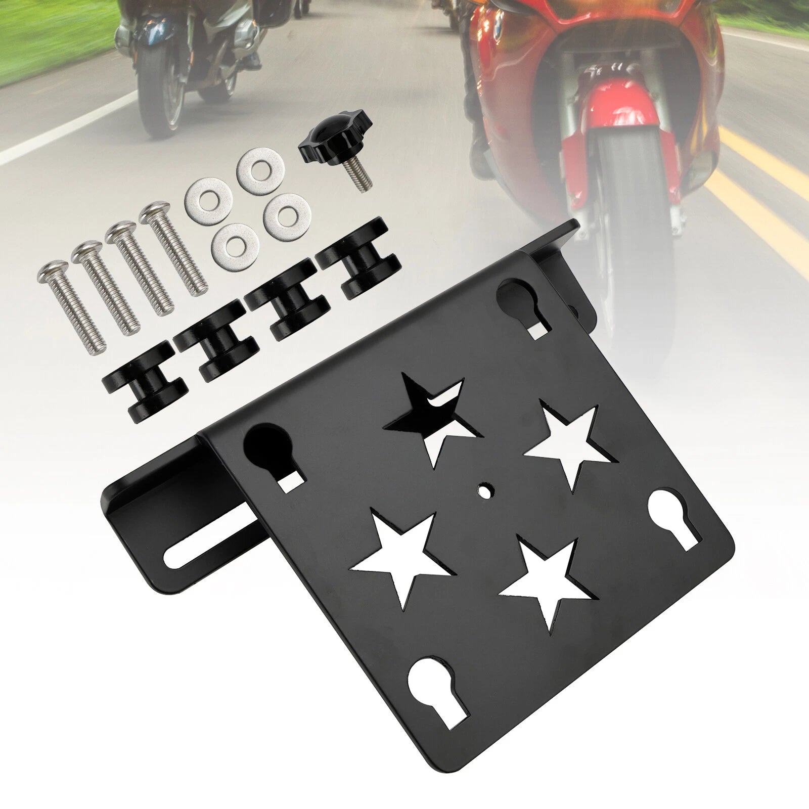 Saddlebag Bracket Quick Release Mounting Holder for Motorcycle (Universal)