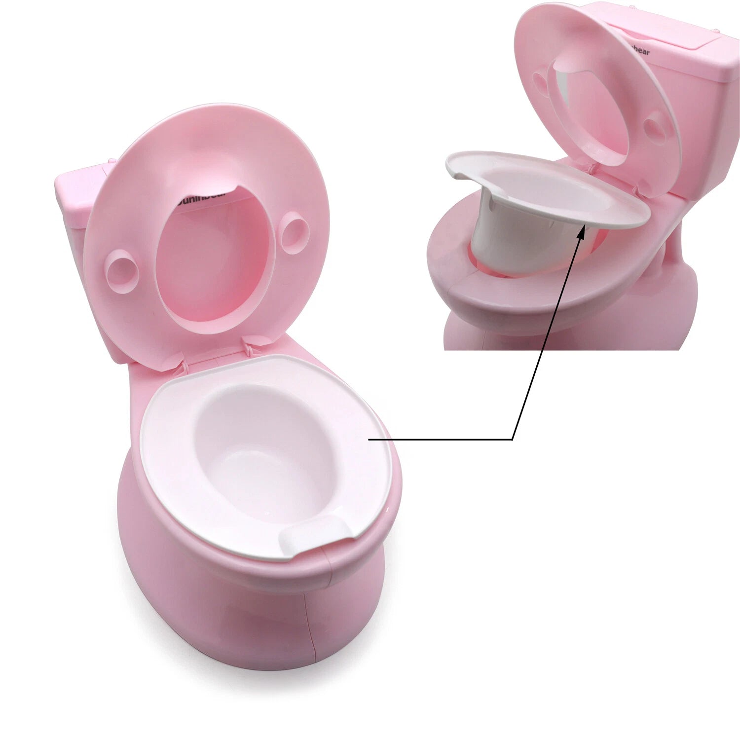 2X Training Toilet Seat Chair for Toddler Boys & Girls with Flushing Sounds