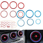 21X AC Vent Outlet Ring Sticker Chrome for Benz GLC260 (2016-2023)