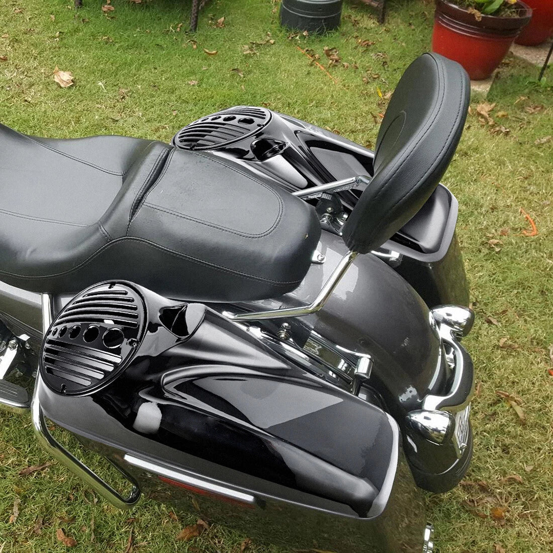 8" Speaker Lids with Tweeter Port for Harley Touring Models (2014–2025)