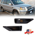 2X Smoked Lens Front Fender Side Marker Lights for Honda Pilot (2006–2008)