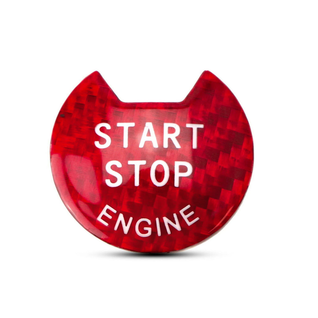 Red Inner Engine Start/Stop Switch Button Cover Trim for Nissan Altima Maxima (2019-2021)