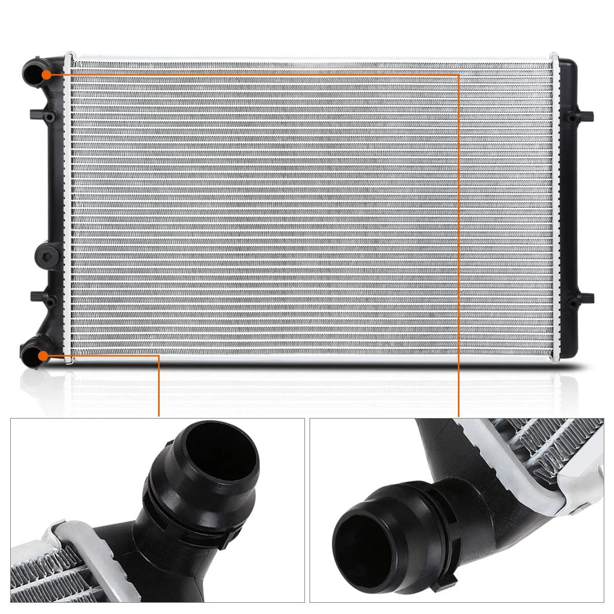 Aluminum Radiator for VW Golf City/GTI/Jetta (1999–2010) DPI-2265