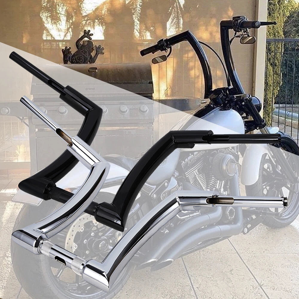12" 14" 16" Rise Ape Hanger Handlebar for Harley Softail Sportster Dyna