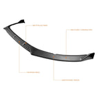 STP-Style Matte Black Front Bumper Body Kit Lower Spoiler Lip for Optima (2014–2015)