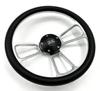 14 Inch Polished Steering Wheel for Universal Fit Vehicles (Custom)