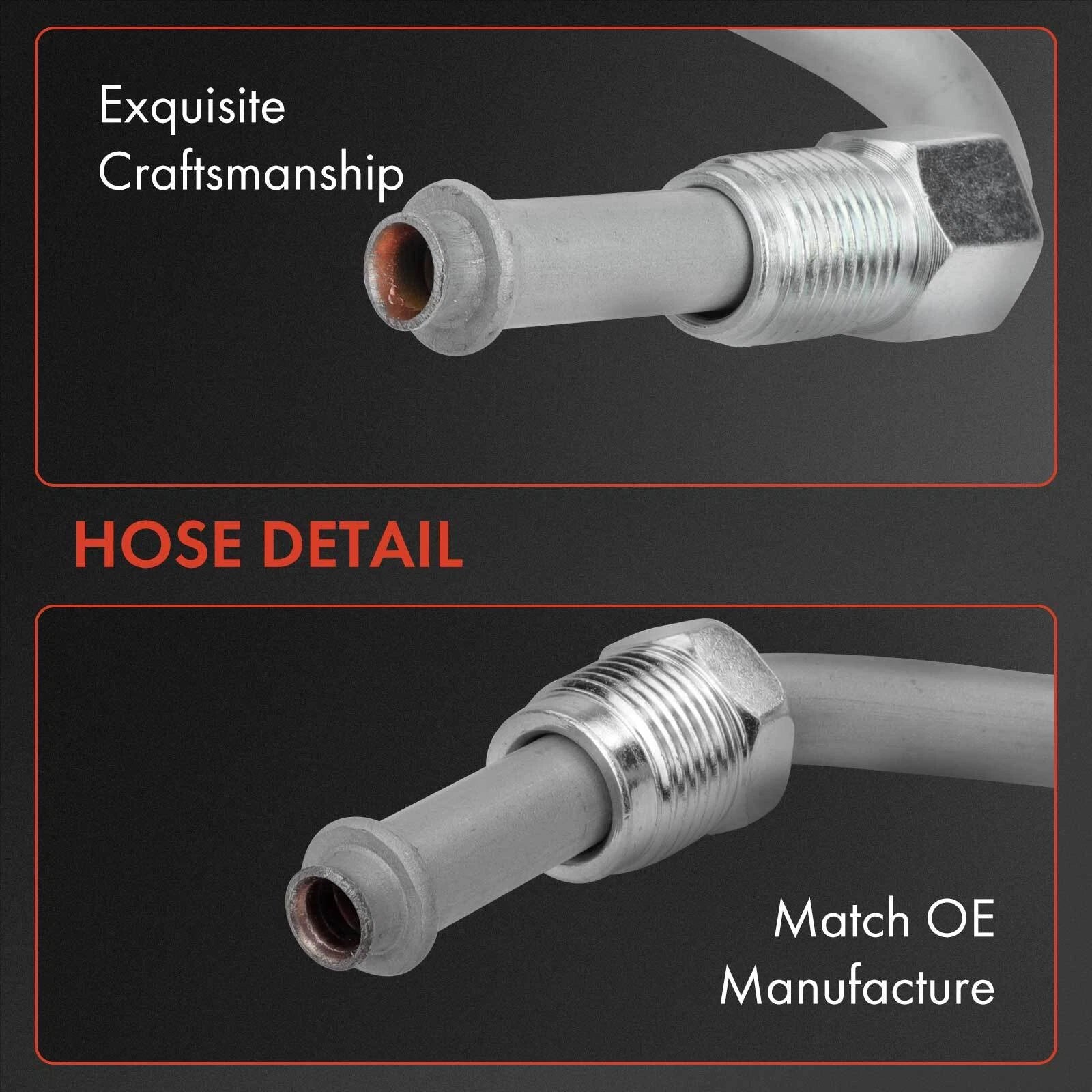 2X Power Steering Pressure Hose for Ford F-250 F-350 Super Duty (2005–2007)