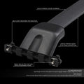 Roof Rack Cross Bar for Honda Pilot (2009–2015) - Black Aluminum OE Style