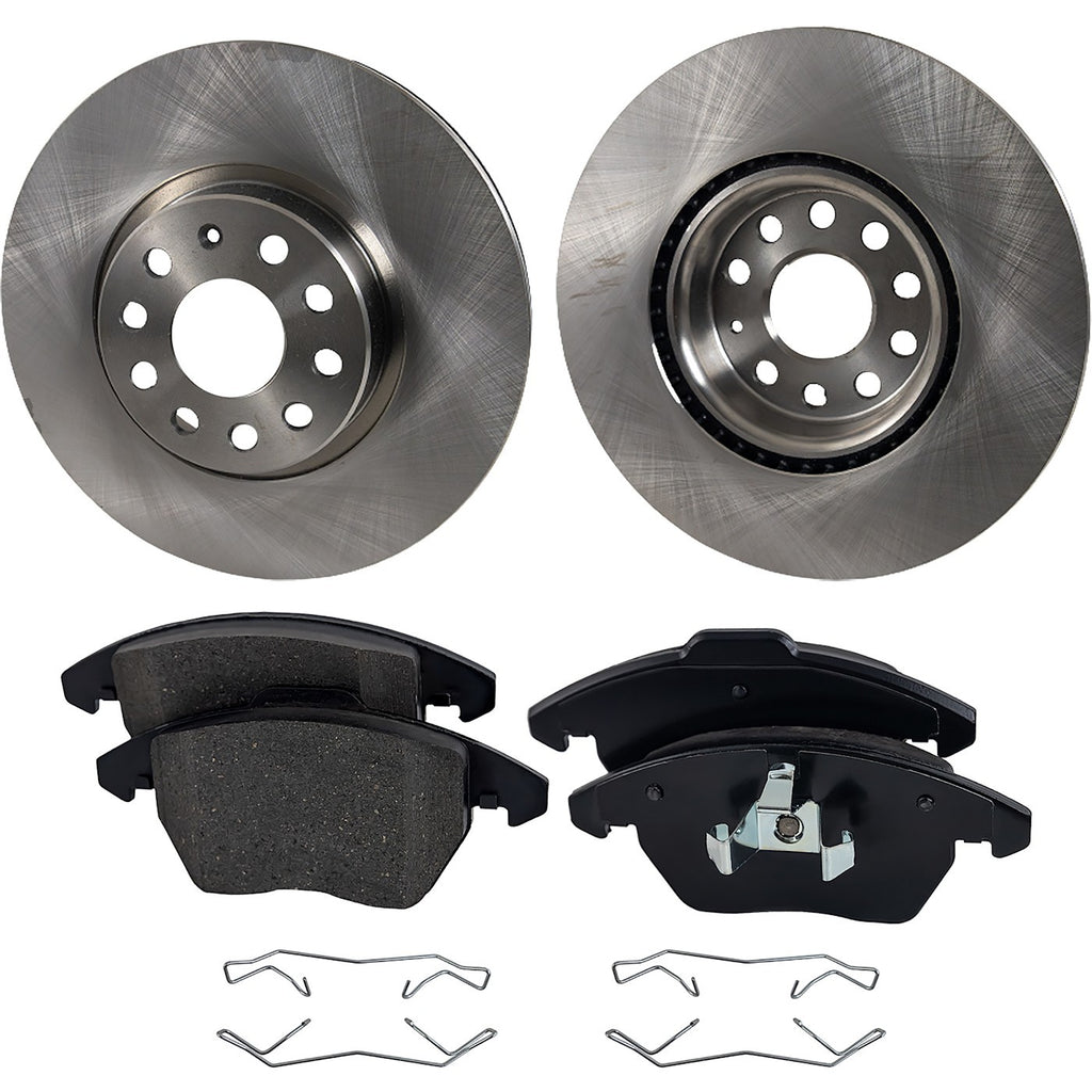 Brake Disc Rotors and Pads Kit for VW Sedan Audi A3 Jetta Eos