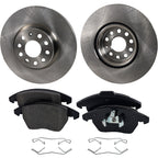 Brake Disc Rotors and Pads Kit for VW Sedan Audi A3 Jetta Eos