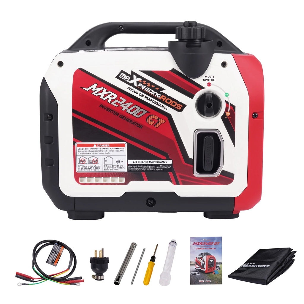 2400W Lightweight Inverter Generator with App Monitor Eco Mode Quiet 58dB