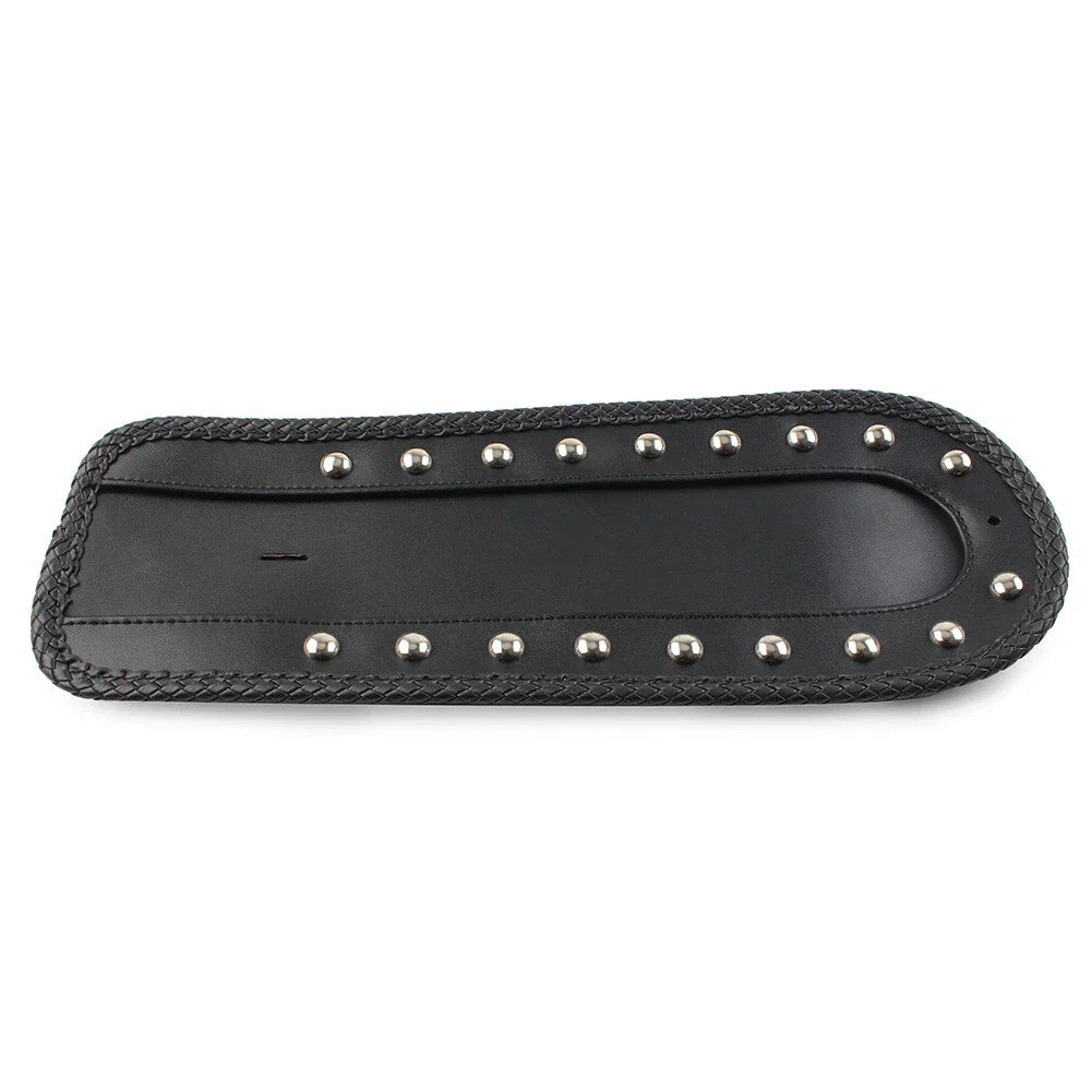 Studded Leather Rear Fender Bib Solo Seat for Harley Sportster XLH 1200 883