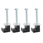Set of 4 Aluminum J Hook Tie Downs for Truck Tool Box