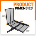 Folding Wheelchair Carrier Rack for Hitch Mount Steel Cargo Basket