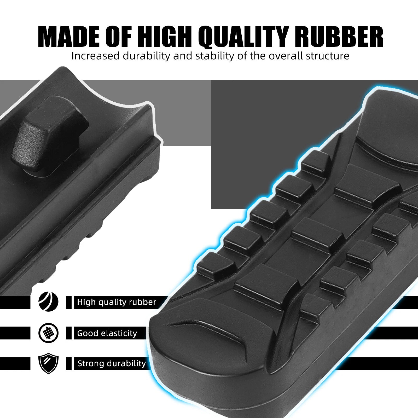 Rubber Footrest Cover for BMW R1200GS Adventure (2012–2018)