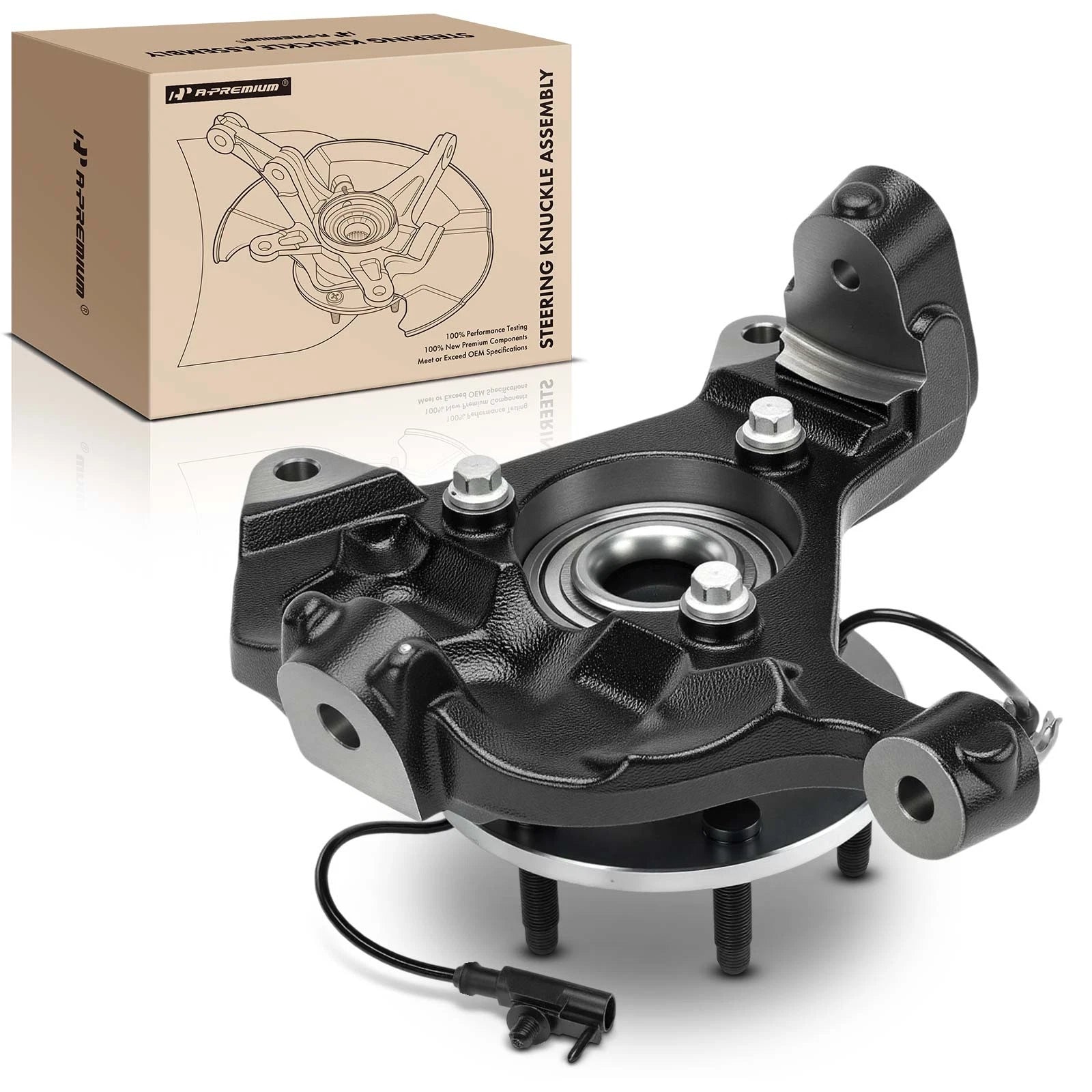 Front Left Steering Knuckle & Hub Bearing for Chevy Silverado 1500 (2007â2018)