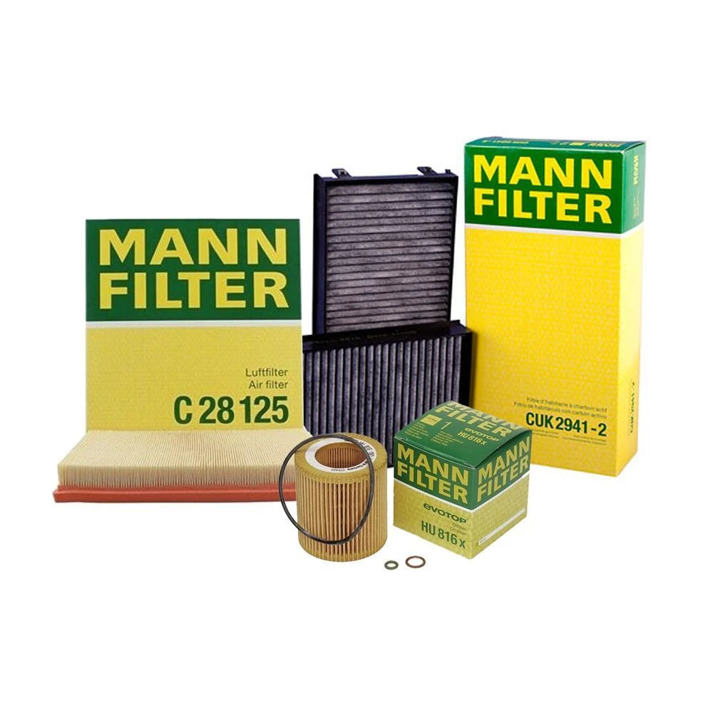 Mann Oil Air Carbon Cabin Filter Service Kit for BMW X5 E70 X6 E71 (2007–2013)